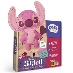 BONECO DE FELTRO ANGEL TOYSTER DISNEY COLEÇÃO FAZENDO ARTE COSTURA LINHA AGULHA KIT STITCH ALINHAVOS