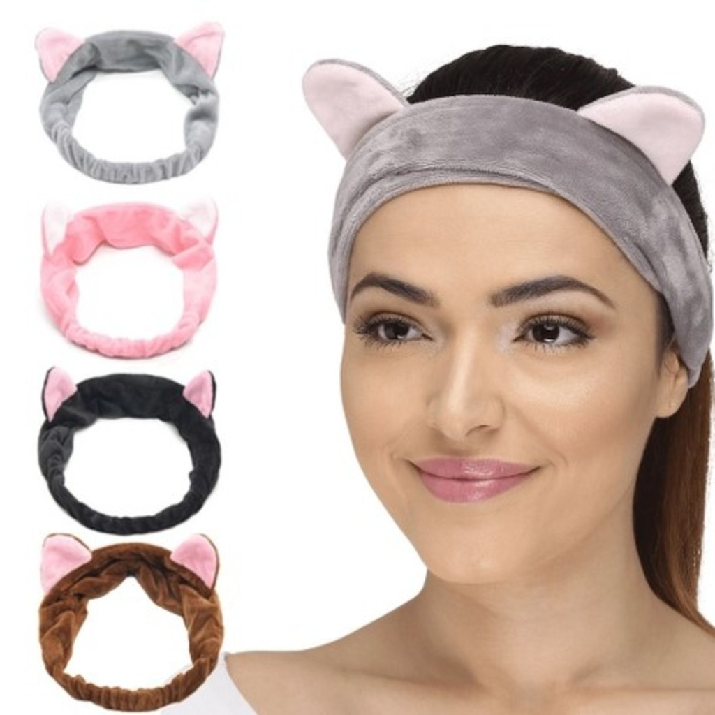 Detalhes do GGUAN Desconto de estilo aleatório Faixa de Laço Maquiagem Makeup Tiara Cabelo Rosto Limpo faixa para maquiagem