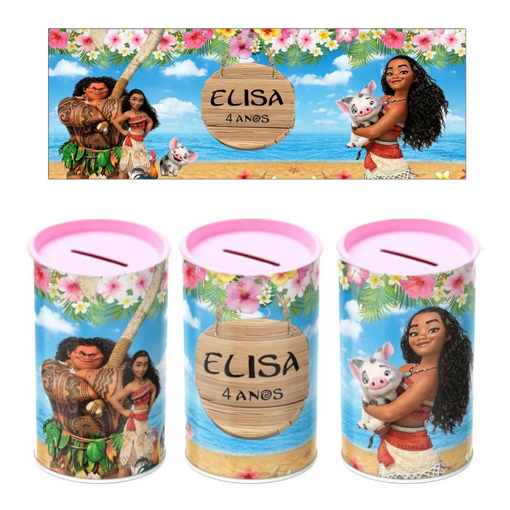 40 Cofrinhos Personalizados Para Lembrancinha Todos os Temas, Festa Infantil em Oferta na Shopee