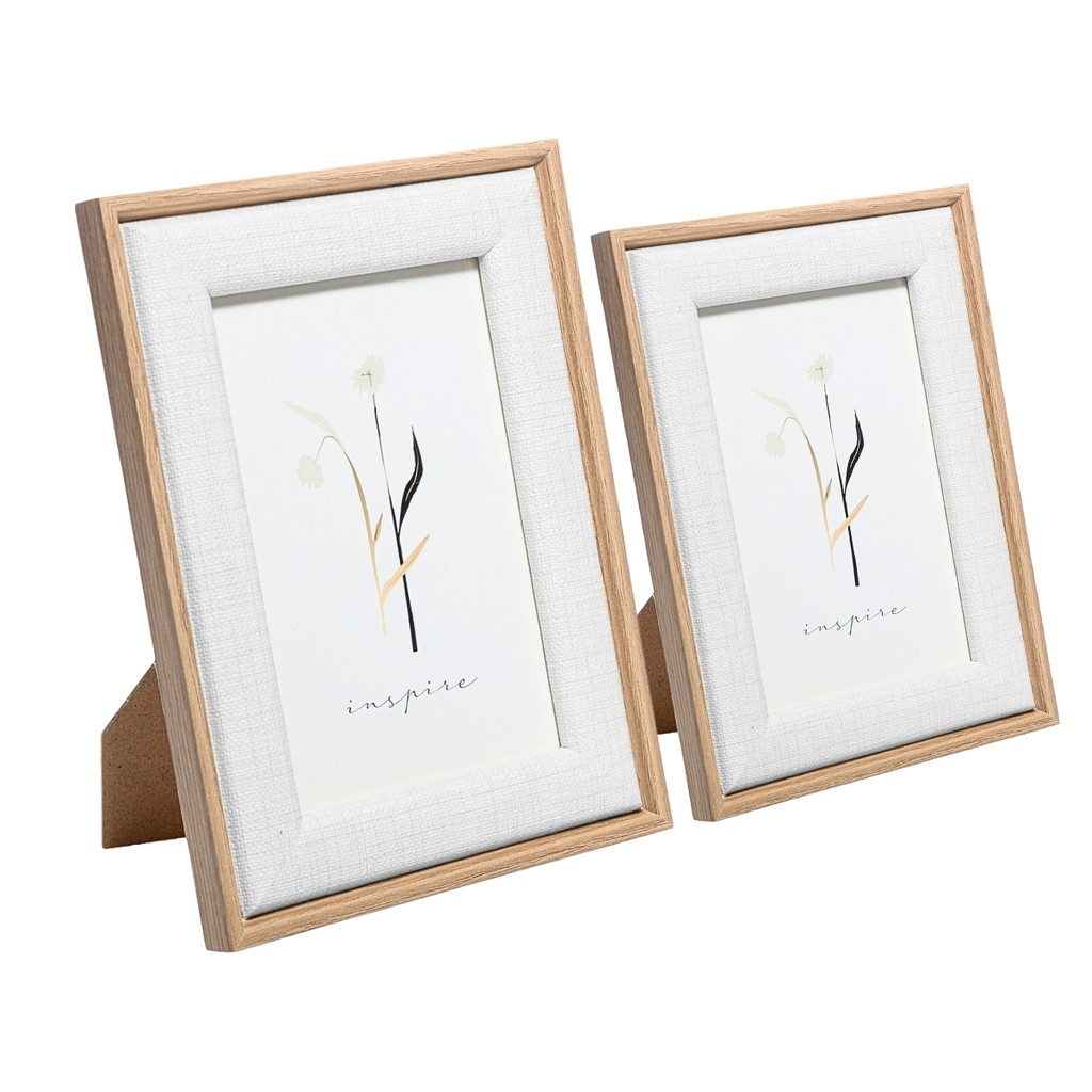 Kit 2 Porta Retratos Mdf e Vidro 10x15 & 13x18 - Collection