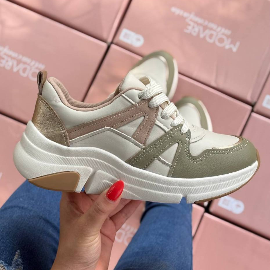 Tênis Feminino Modare Ultra Confortável Flatform Chuncky Original