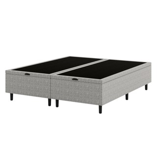 Base Box Baú Queen Hypnos 158x198x42 Cinza Umaflex em Oferta na Shopee