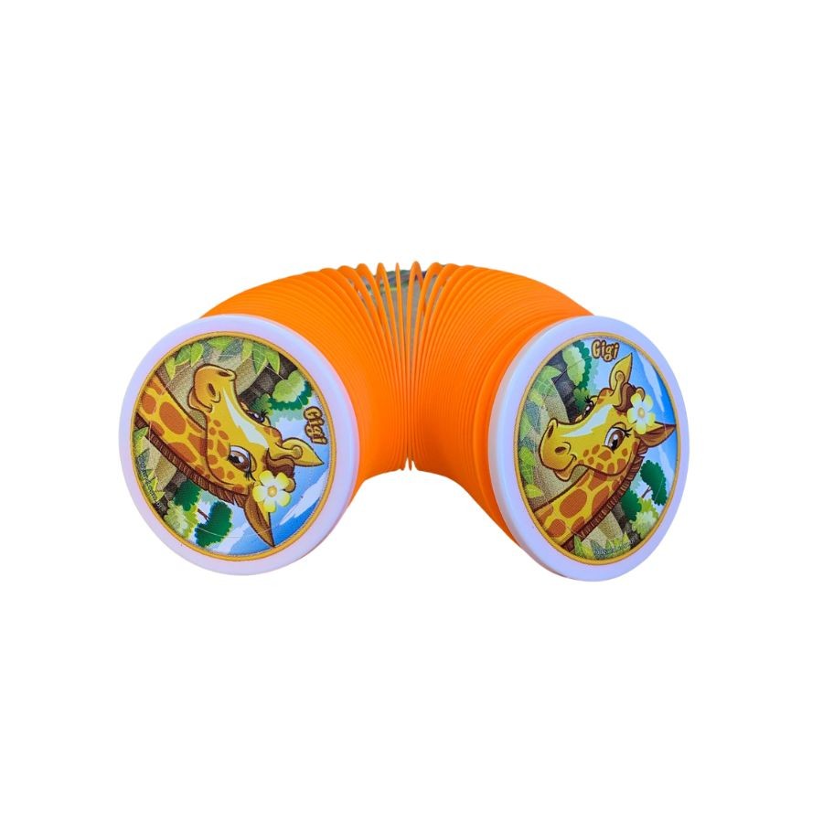 Lembrancinha Mola Maluca Brinquedo - Turma da Floresta - Laranja - 7x6,5cm - 1 unidade - Rizzo