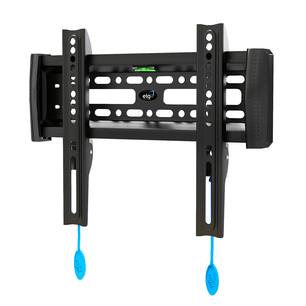 Suporte Fixo de Parede para TV, 15" a 55", Trava Automática, Suporte Até 30kg, Preto, E200, ELG