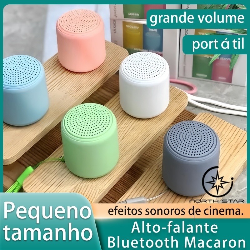 Mini Caixa De Som Tws InPods Bluetooth Macaron Colorido Mini Spkear ORIGINAL ALTOMEX