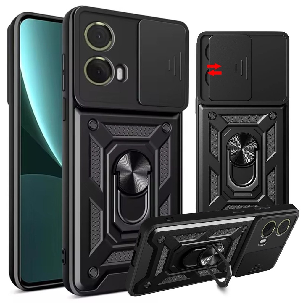 Capa Militar P/ Motorola Moto G35 - Protetora Anti Impacto Queda Armadura Resist