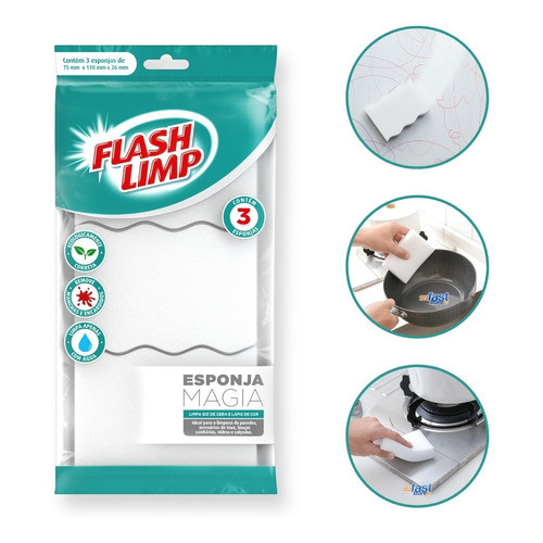 Esponja Magica Limpa Mancha Remove Giz Cera Lápis Parede