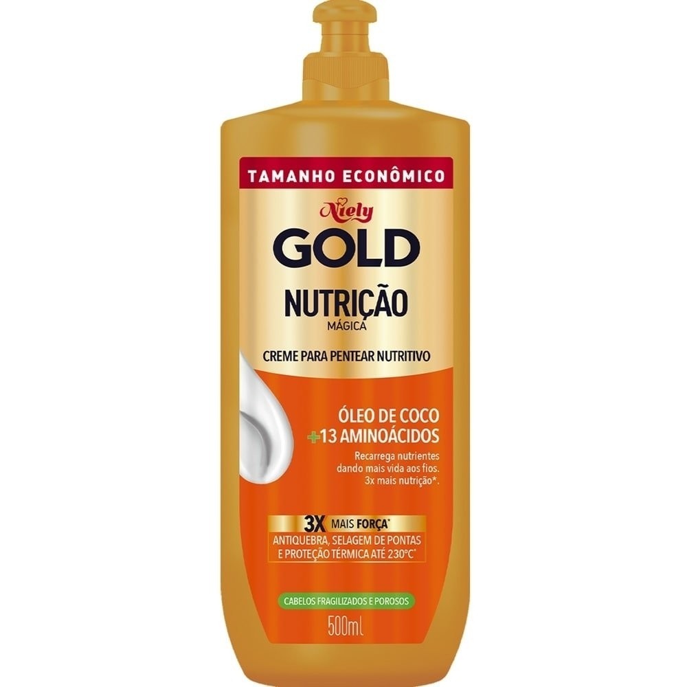 Creme para Pentear Niely Gold Nutrição Mágica 500g em Oferta na Shopee