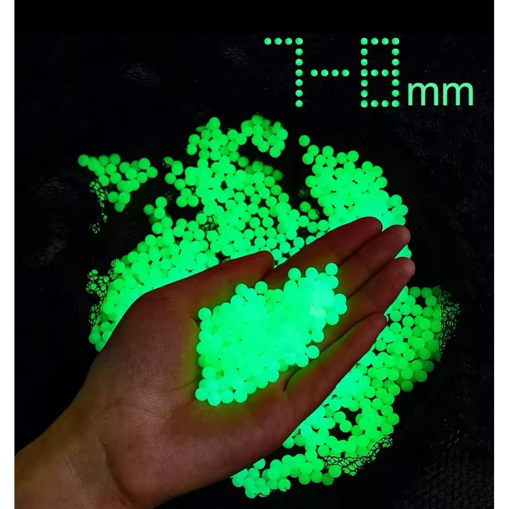 kit bolinhas neon para arma de gel 7-8mm orbez brilha no escuro bolinhas fluorescente arminha em gel em Oferta na Shopee