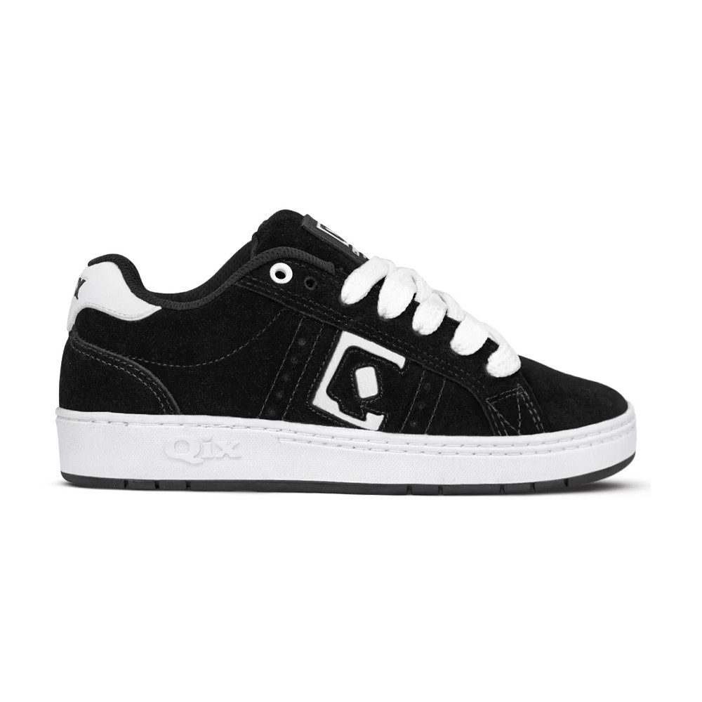 Tenis Qix Combat Suede Preto Branco Original