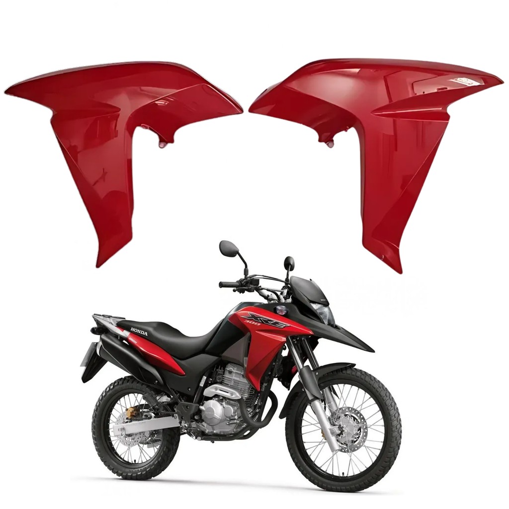 Aleta Guia Aba Lateral Asa Tanque Vermelho Maceio Rally Honda Xre 300 2016