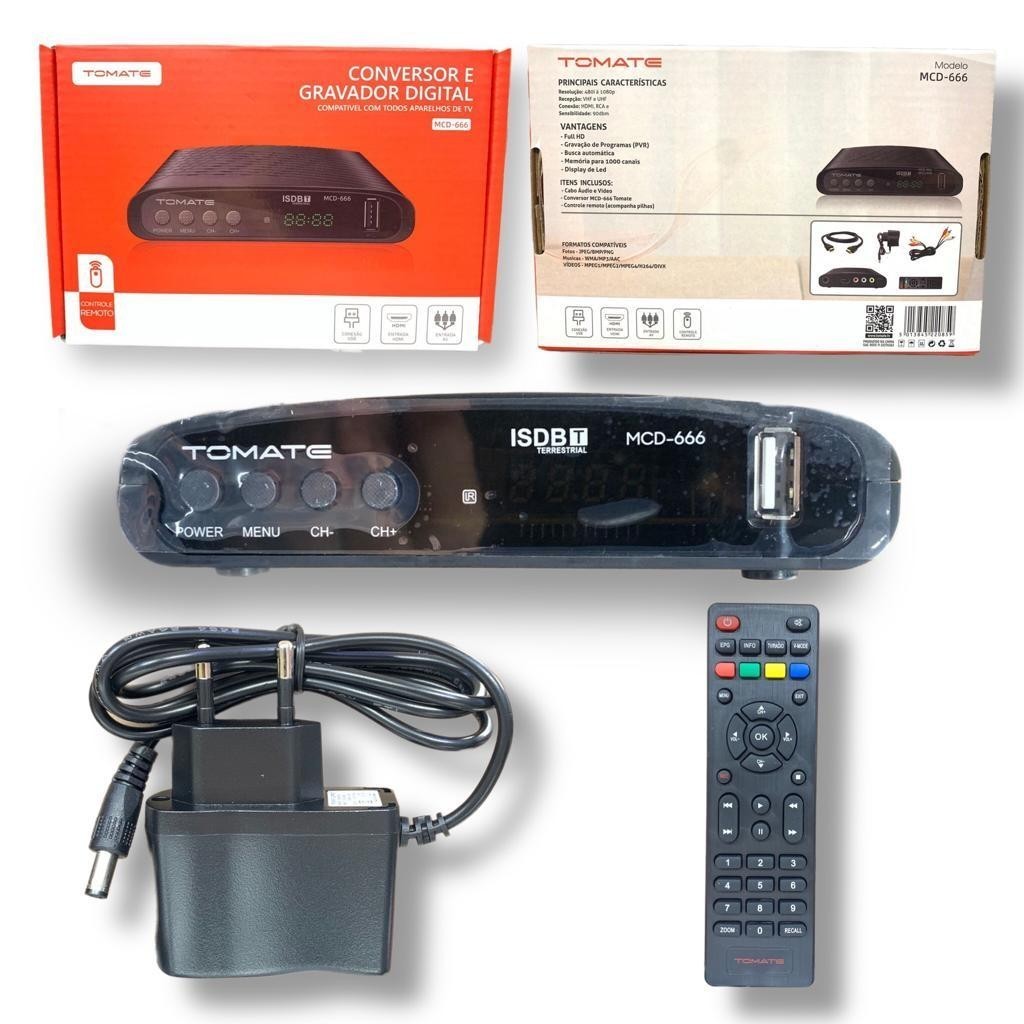 Conversor E Gravador De TV Hdmi Av Digital Full Hd em Oferta na Shopee