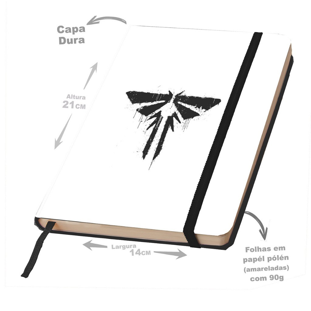 Caderno SKETCHBOOK ou anotações THE LAST OF US 21x14cm em Oferta na Shopee