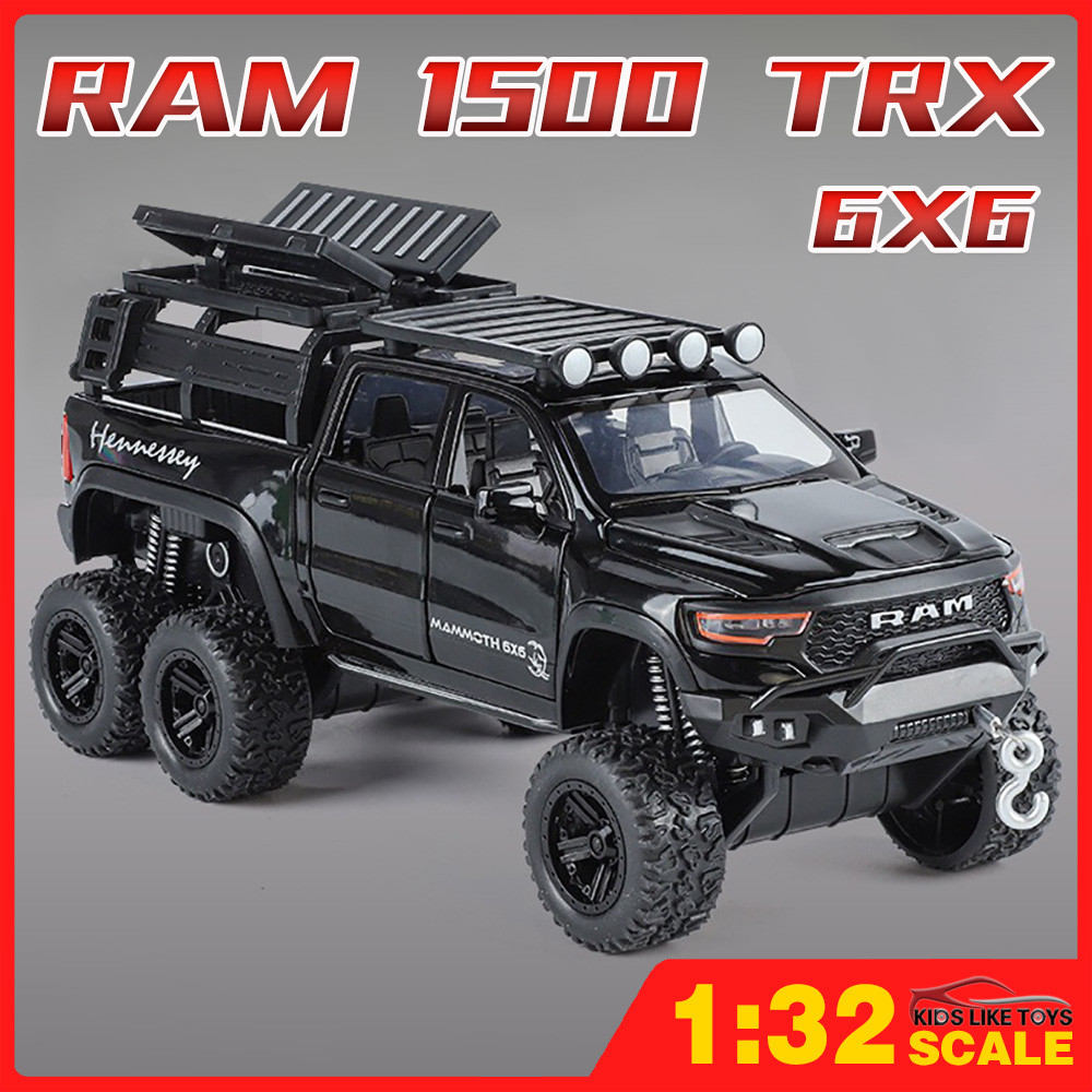 KLT 1 : 32 Dodge Ram Mamute off-road 6 * 6 Diecast Modelo Carro Liga Carros Brinquedos Coleção Presente Para Crianças Me em Oferta na Shopee