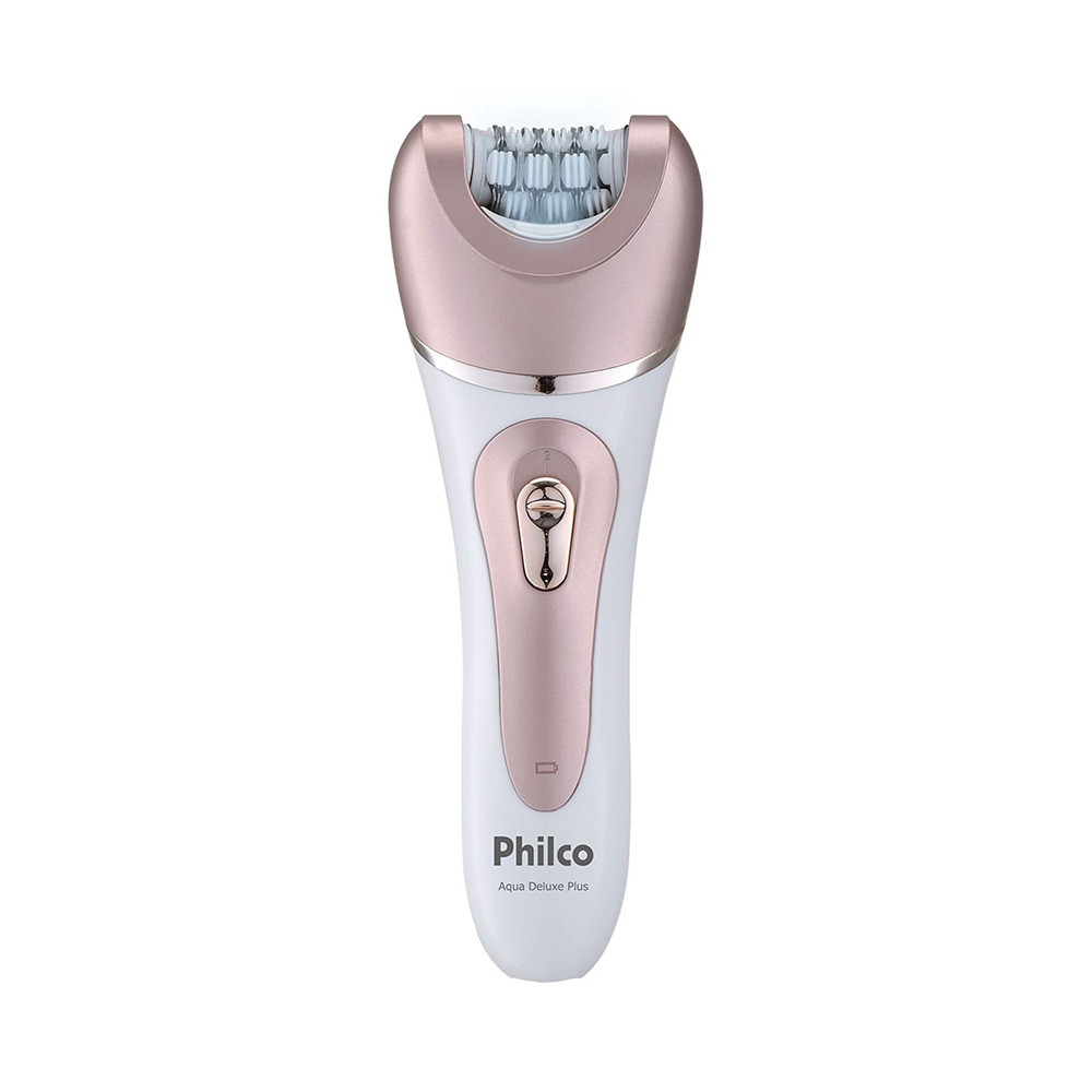 Depilador Philco Aqua Deluxe Plus PDP02R Sem Fio Branco / Rosa Bivolt
