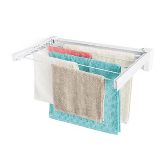 Varal de Parede Retrátil Branco 70x37cm Log Ordene em Oferta na Shopee