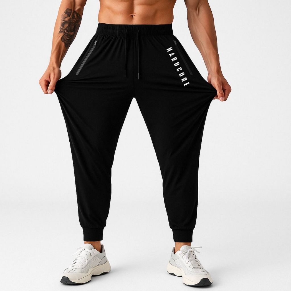 Calça Chimpa Fit Ness Confortável Treino Hard Core Musculação Masculina  Ajustável Moda Academia Gym