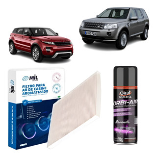 Kit Filtro Ar + Higienizador Land Rover Evoque / Free Lander em Oferta na Shopee