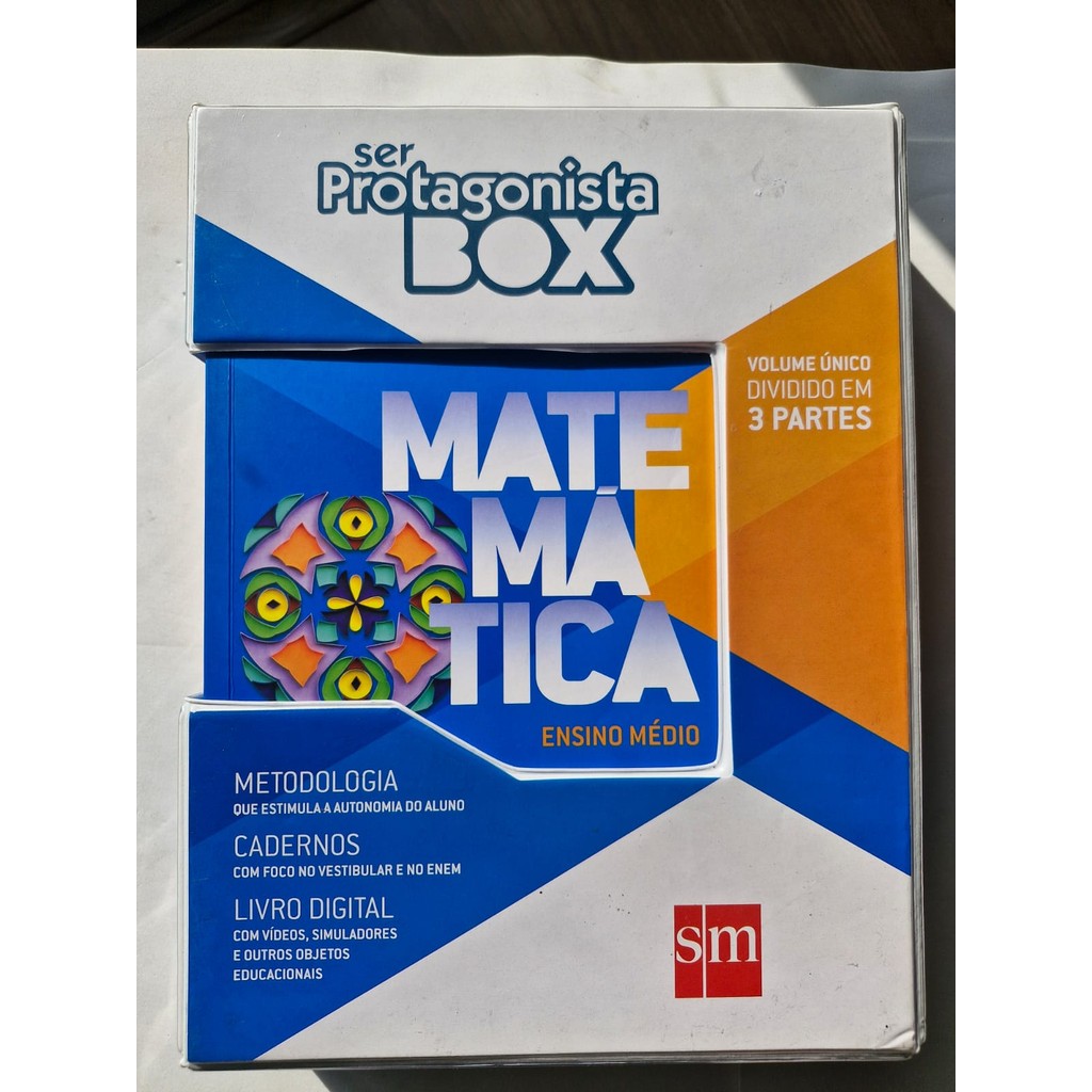 LIVRO, LIVRO, KIT(5), SER PROTAGONISTA, BOX, MATEMÁTICA, ENSINO MÉDIO, COM 5 LIVROS, SM