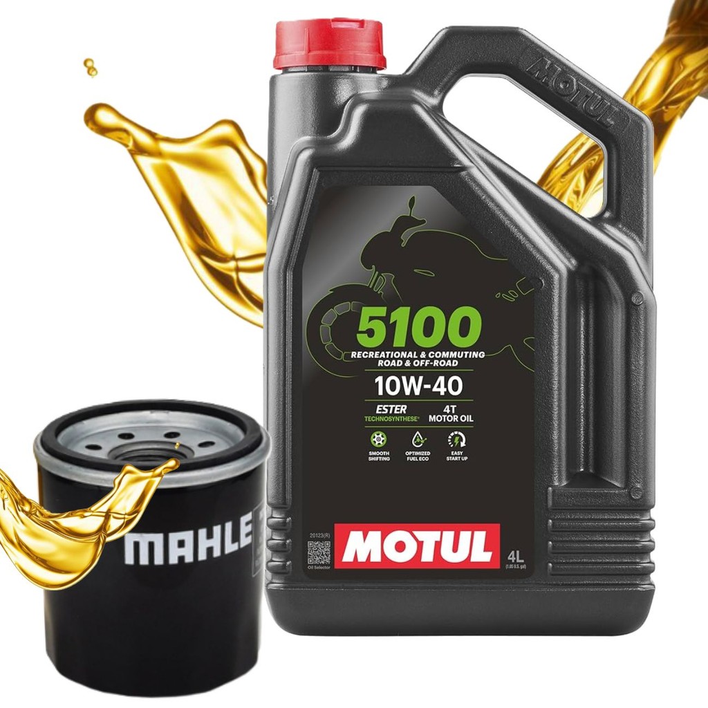 Troca de Óleo P/ Kawasaki Versys 1000 / Vulcan 900 / Z900 Galão 5100 10w40 + Filtro em Oferta na Shopee