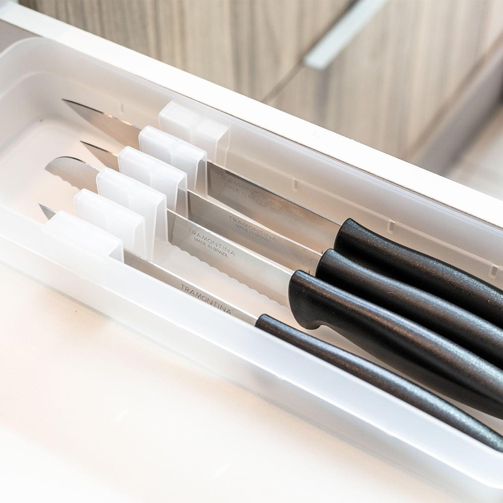 Organizador de facas Ou Linha Logic em Oferta na Shopee