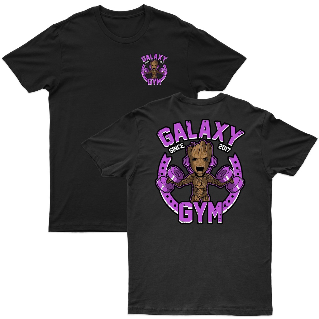 Camiseta Moda Fitness Nerd Academia Baby Groot  Treino Galaxy GYM Geek Academia Camisa 30.1 Algodão Retrô Nerd