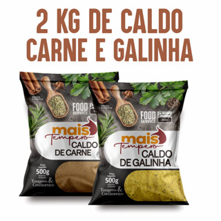 2kg DE CALDO 1 DE GALINHA E 1 DE CARNE em Oferta na Shopee