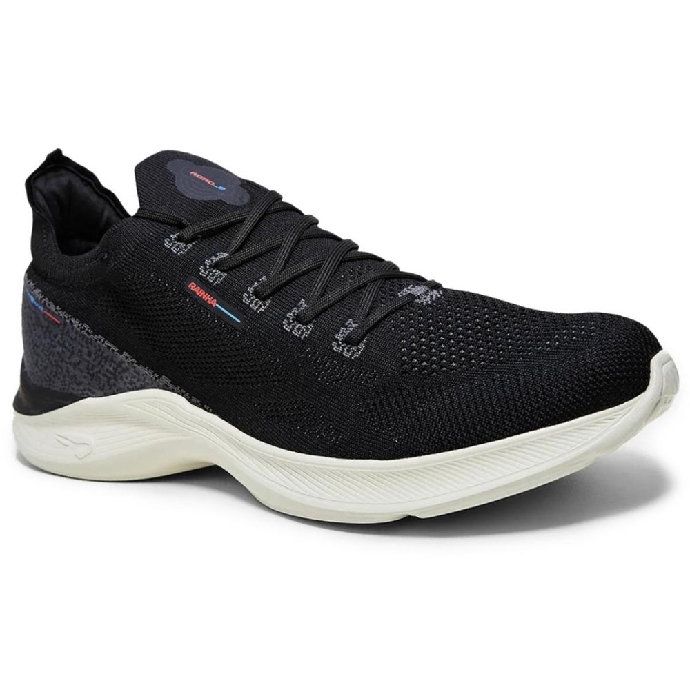 Tênis Rainha Road II Masculino - Preto e Vermelho