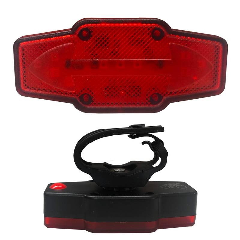 Luz Traseira Bike LED USB Recarregável com Seta H1909 em Oferta na Shopee
