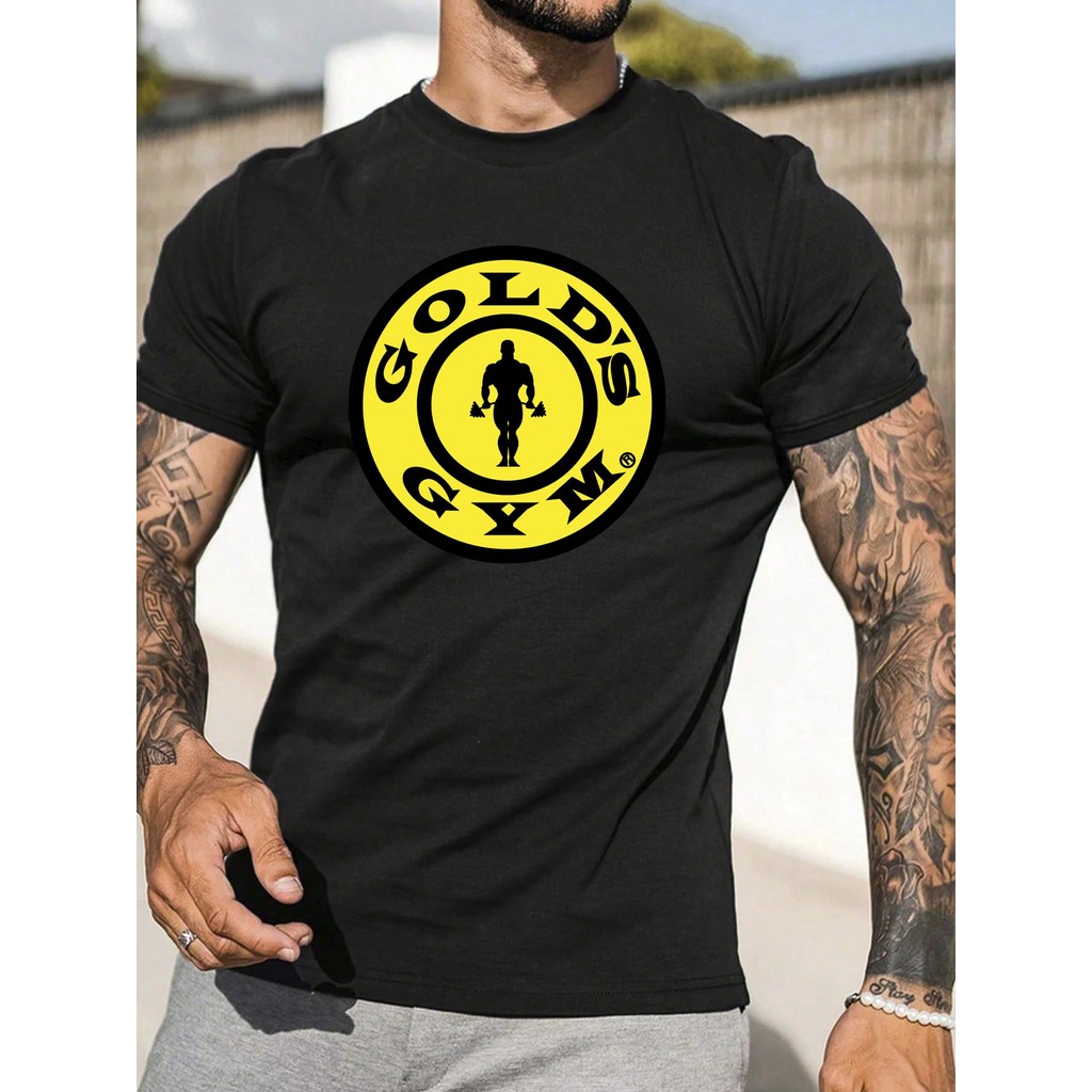 Camiseta Gold's Gym Academia Musculação Camisa  Unissex Masculino Feminino   Streetwear