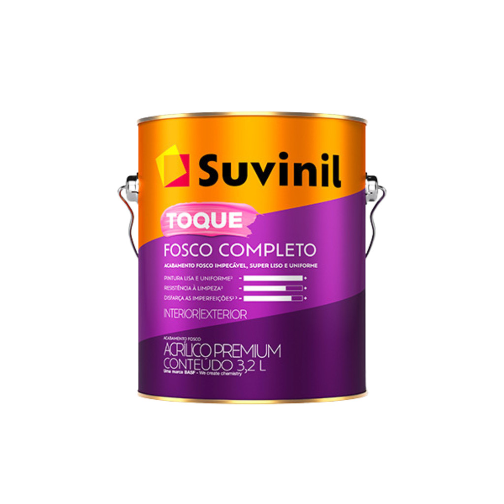Tinta Toque Fosco Completo Tons de Verdes Mais Vendidos 3,2L Suvinil em Oferta na Shopee