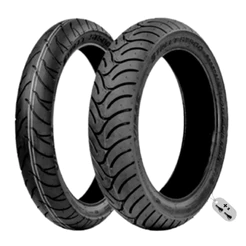 Kit Par Pneus Moto Vipal ST500 130/70-17 Traseiro + 110/70-17 Dianteiro Uso Sem Câmara + 2 VALVULAS PNEU S/C TR-412