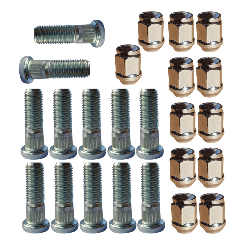12 Parafuso Prisioneiro Com porca Roda Honda Civic Fit City Accord W-rv H-rv Crv