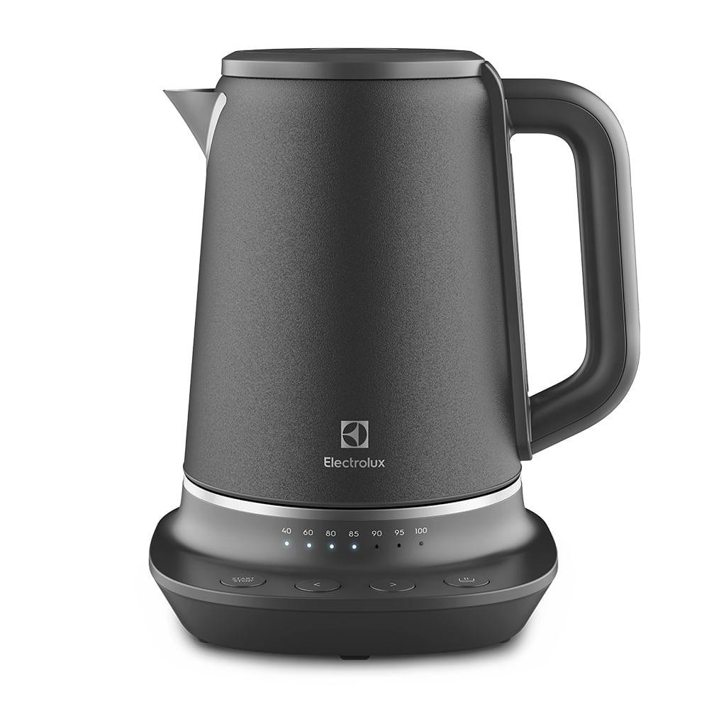 Chaleira Elétrica Electrolux 1,7L Inox Preta Expert com Tecnologia PerfectSense (EKP70) em Oferta na Shopee