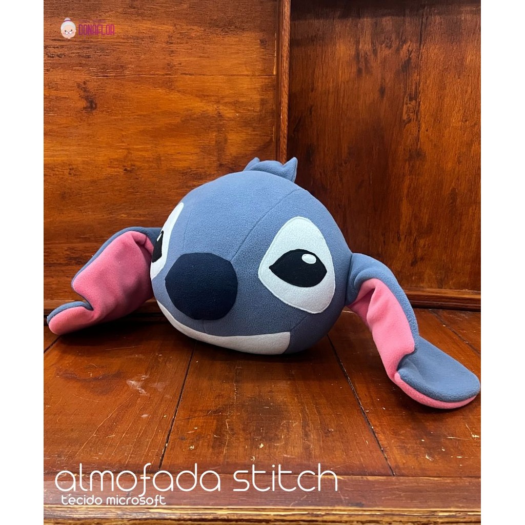 Projeto Digital PDF Almofada STITCH no Tecido Microsoft