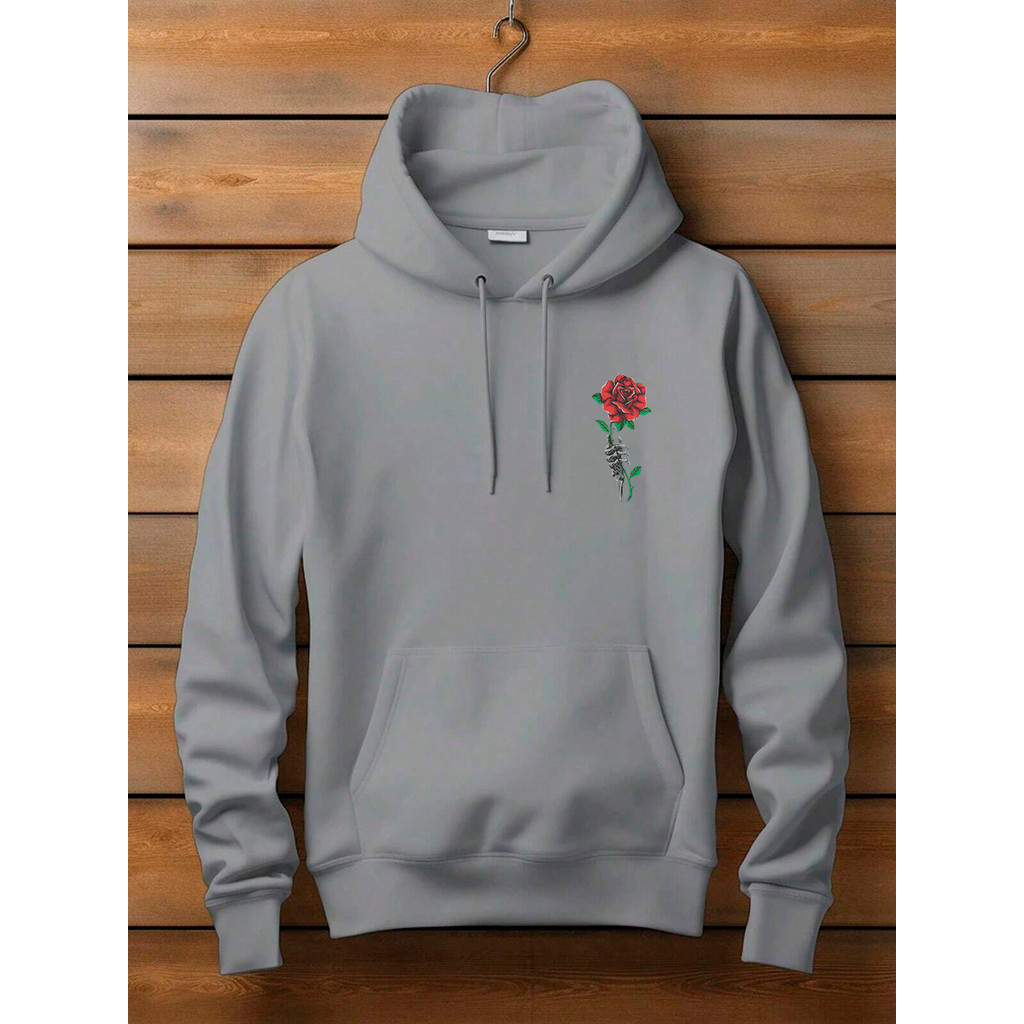 Moletom Canguru Com Capuz Rosa Caveira Jaqueta Flanelada Super Macia e Confortável