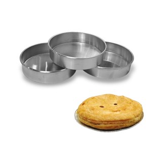 Kit 3 Formas Redondas De Bolo Torta Assadeiras Baixas Fundo Fixo 20X5 em Oferta na Shopee