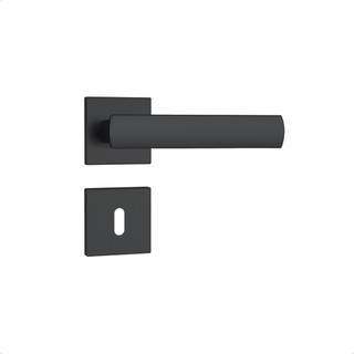 Fechadura 813/35 Interna Roseta Quadrada Preto Fosco Stam