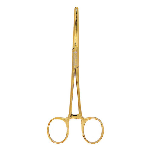 Pinça Kocher Curva Dente De Rato Plasma Dourada