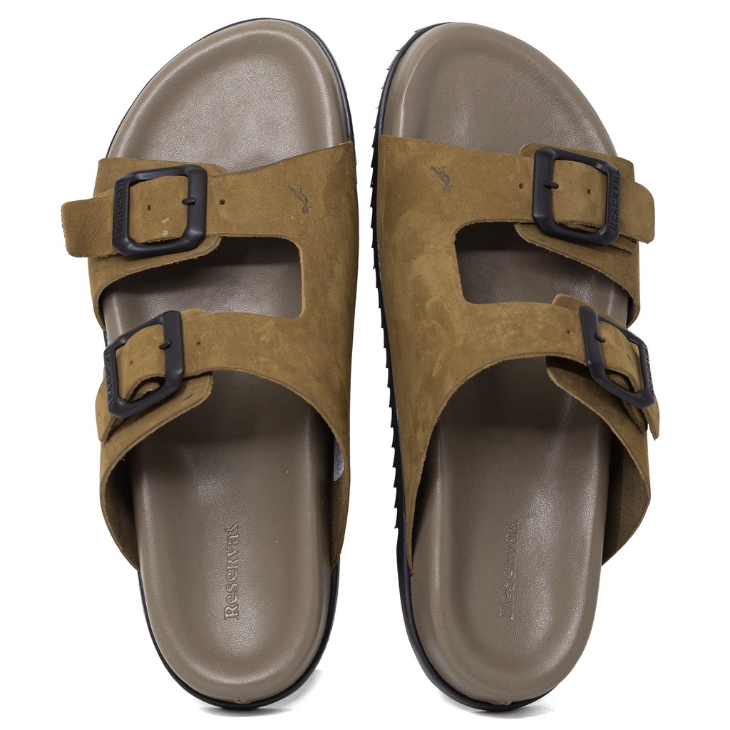 Sandália Masculina Reserva Go Casual Sambô Tiras em Couro Confortável