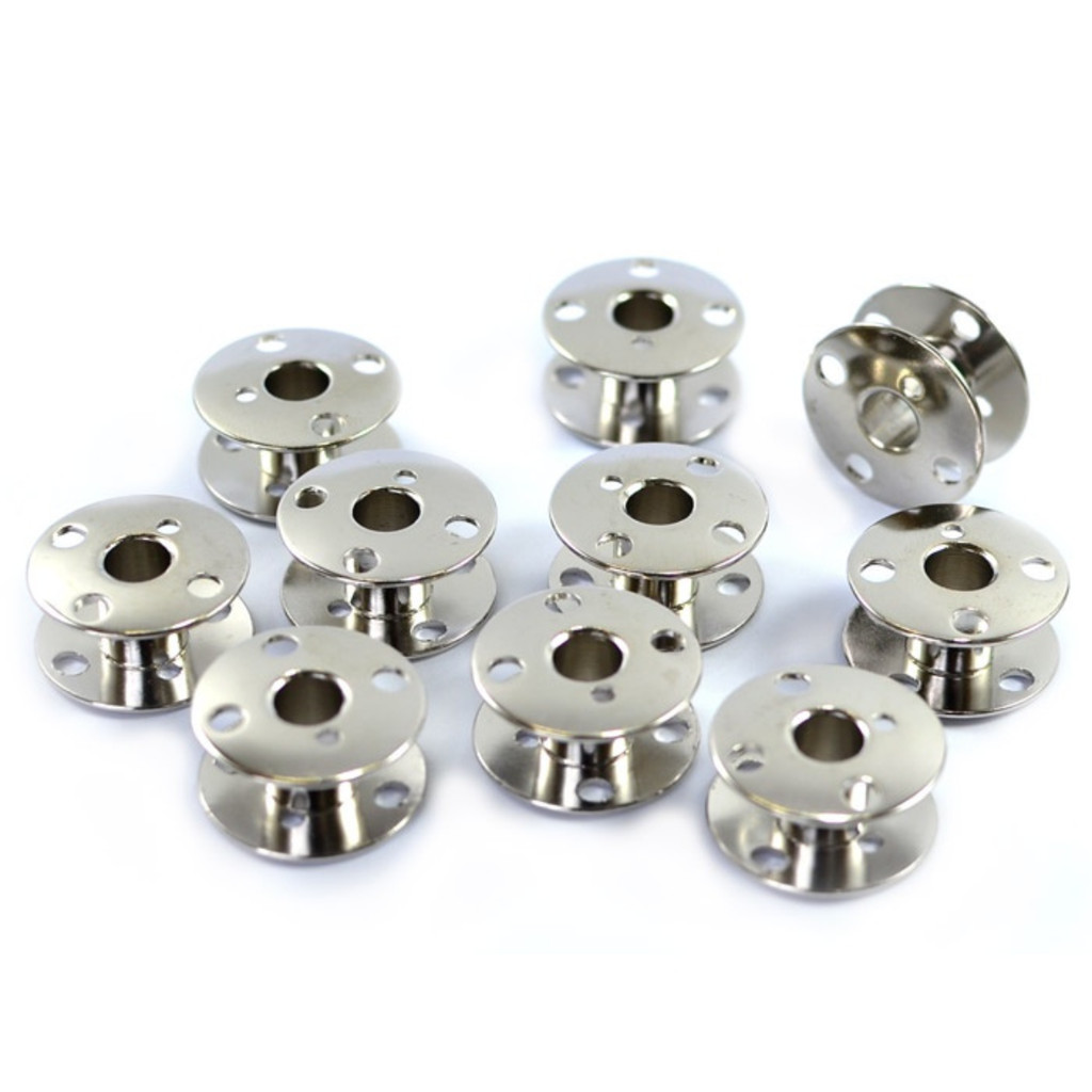 Kit 10 Bobina Carretilha de Metal Baixa Maquina Domestica 172222