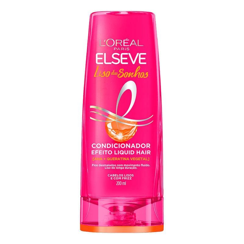 Condicionador Elseve Liso dos Sonhos Efeito Liquid Hair 200ml em Oferta na Shopee