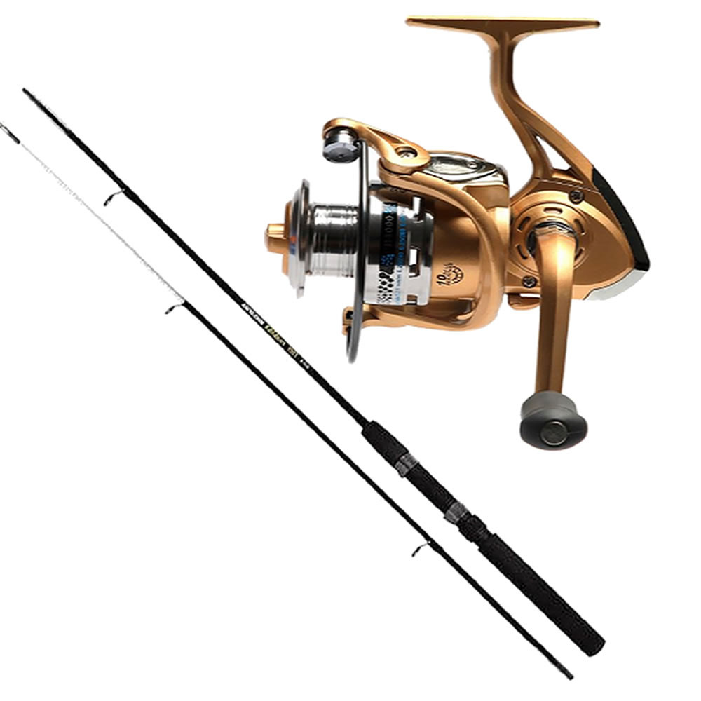Kit Pesca Molinete Cmik FB4000 6 Rolamentos Vara 1,80m 40lbs 2 Partes em Oferta na Shopee