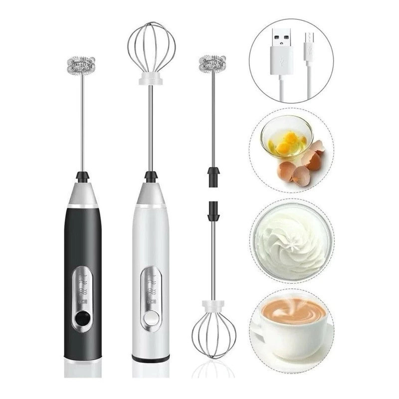 Batedor Misturador Mixer Elétrico para Bebidas Leite Café Clara de Ovo 2 em 1 toranja em Oferta na Shopee