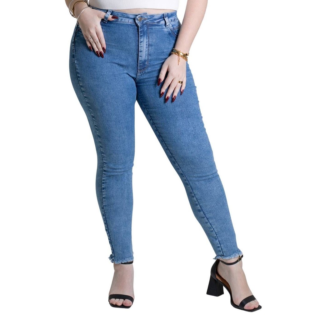 Calça Jeans Sawary Plus Size - 279219 em Oferta na Shopee