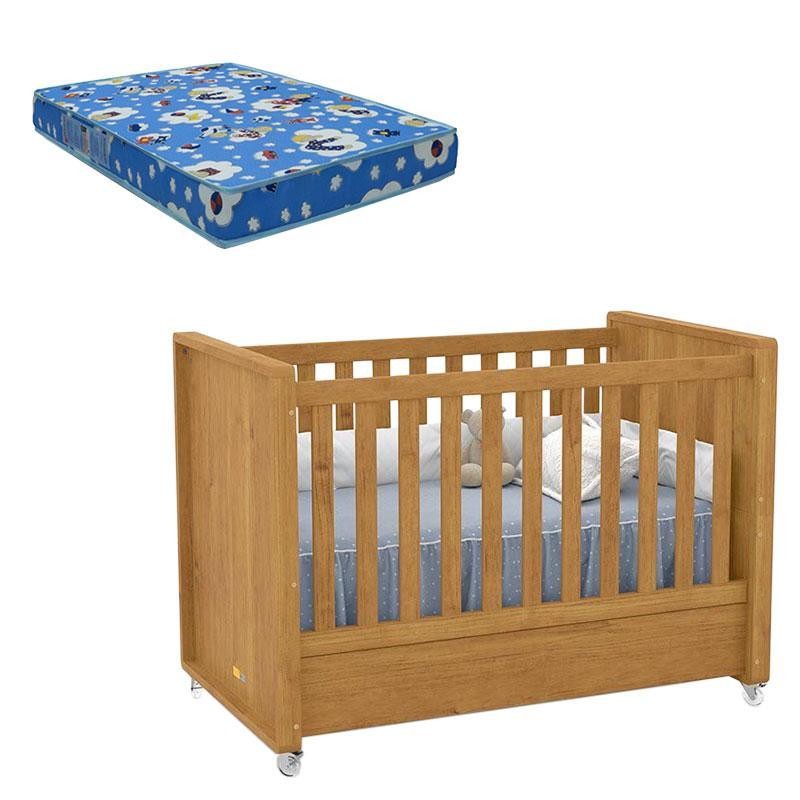 Berço Americano Tutto New Freijó com Colchão Ortobom - Matic