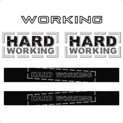 Kit Adesivo Strada Hard Working 2014/2019 Soleira Preto