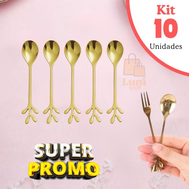 Colher luxo Criativa Mesa Posta para Cozinha Criativo Dourada Café Garfo e colher de Sobremesa Chá Aço Inoxidável em Oferta na Shopee