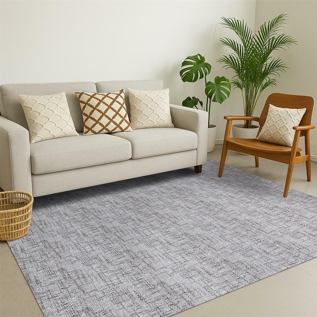 Tapete De Sala Antiderrapante Mescla 2,00 x 2,50 Moderno Tendência Marrom Claro Caramelo