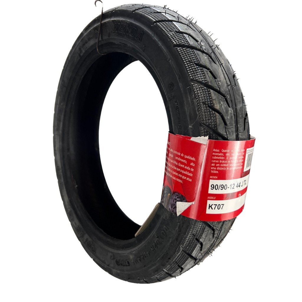 Pneu 90/90-12 44j K707 Scooter Lead Elite Dianteiro Kenda uso sem camara - Spare Parts and Accessories for Vehicles